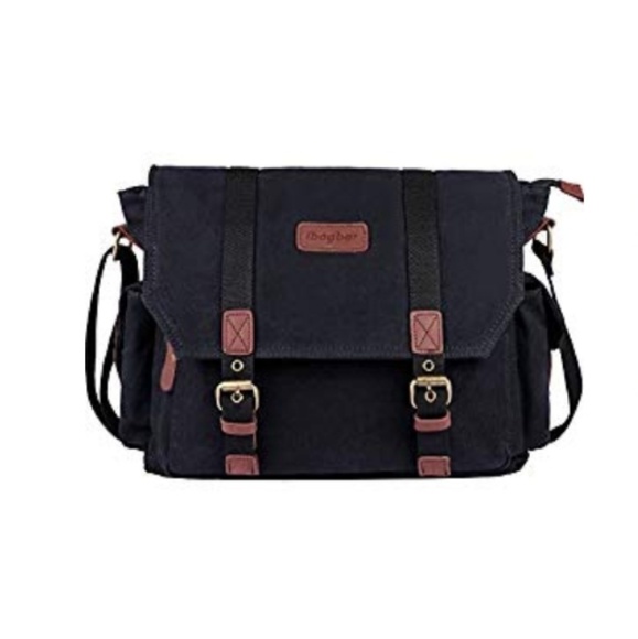 Other - Canvas genuine leather laptop bag with sleeves NEW